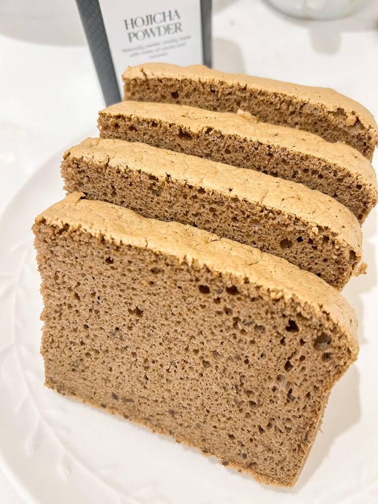 Fluffy Japanese Hojicha Castella
