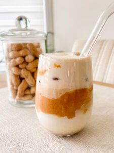 creamy korean peanut latte
