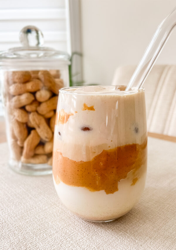 creamy korean peanut latte