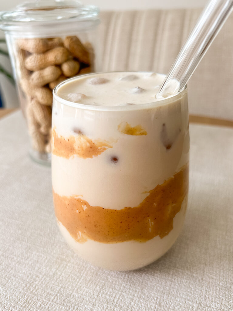 creamy korean peanut latte
