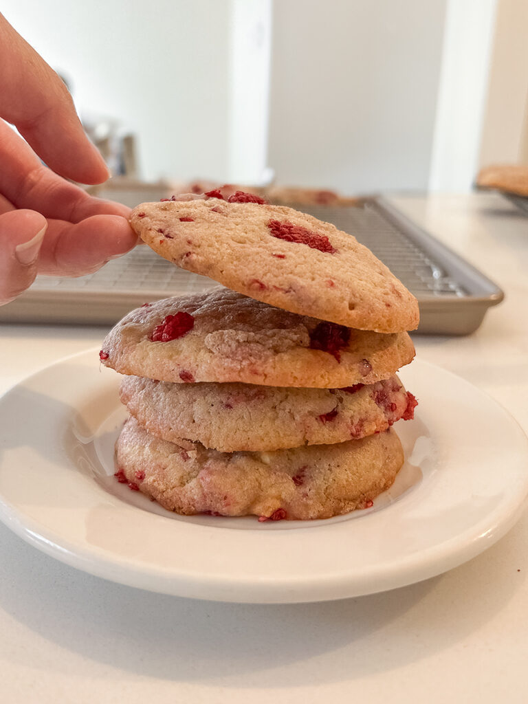Raspberry White Chocolate Cookies