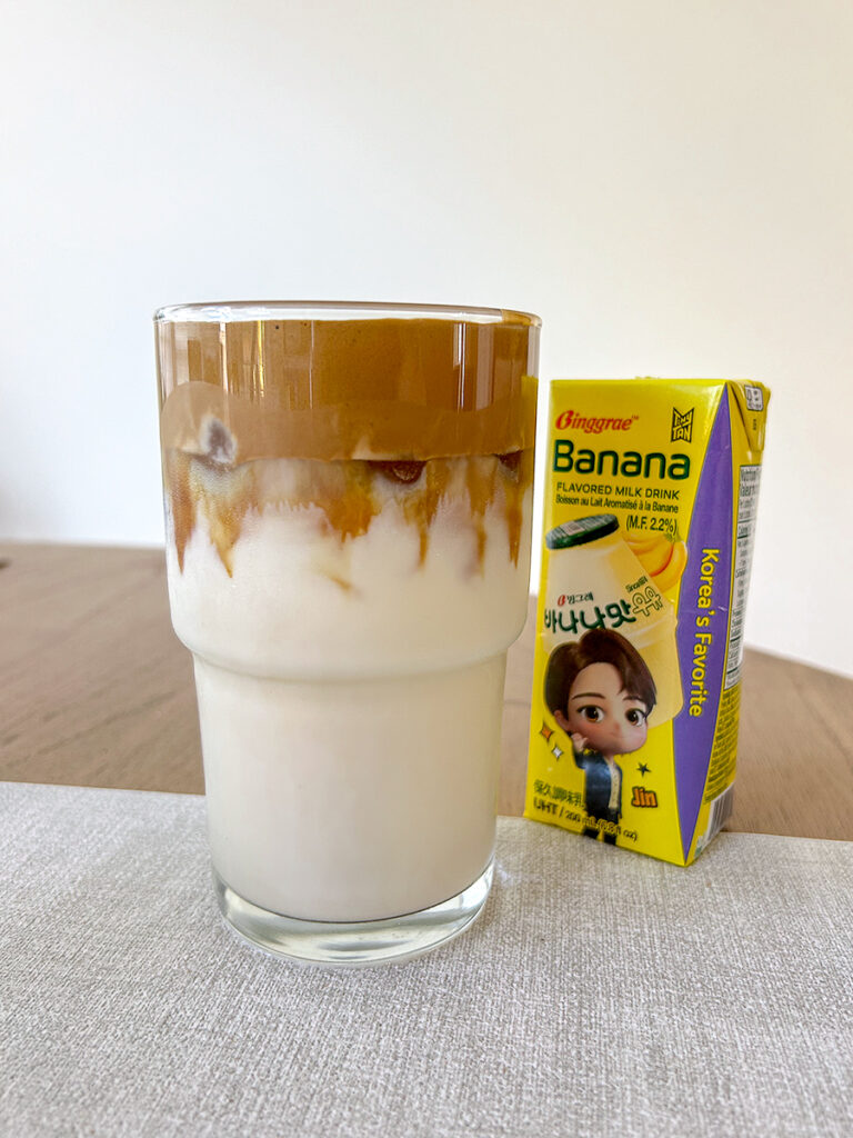 banana milk dalgona