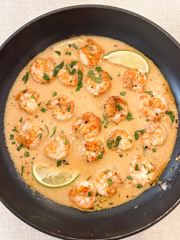 easy coconut lime shrimp
