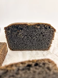 black sesame pound cake