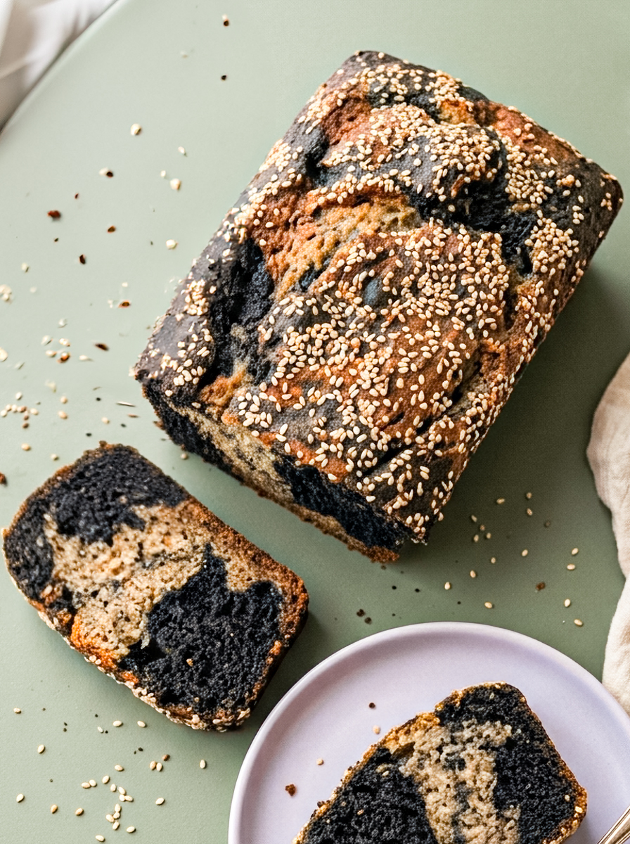 Black Sesame Banana Bread