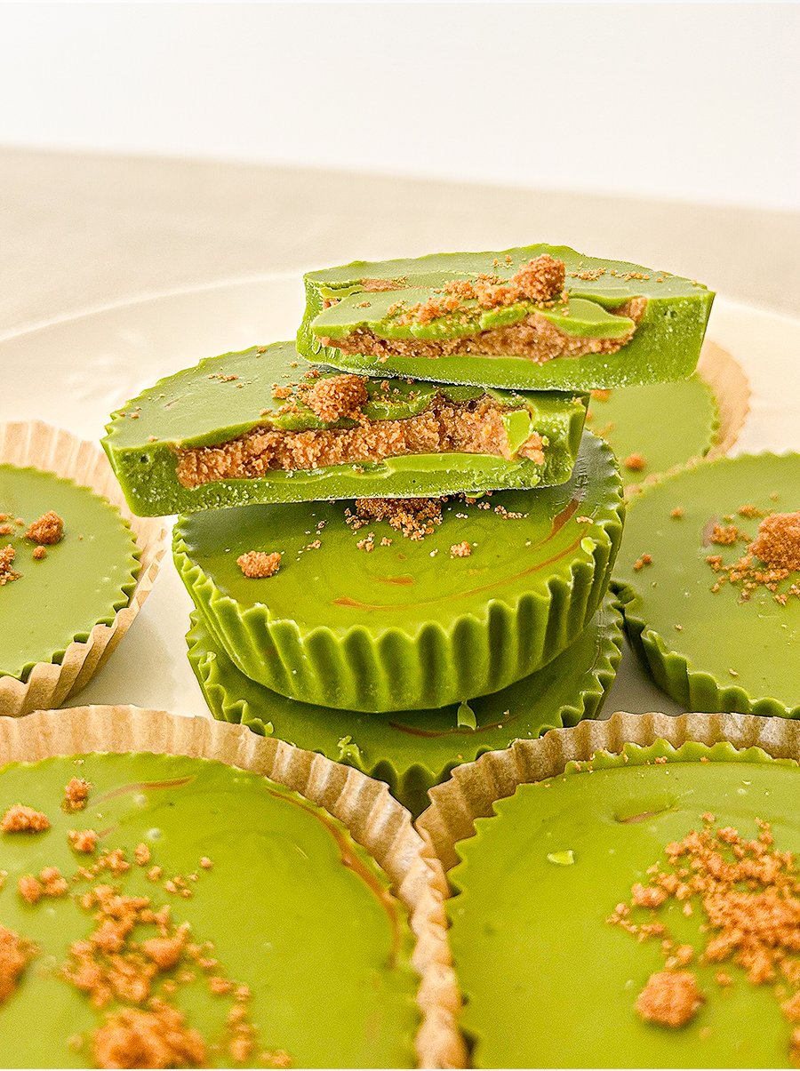 Matcha Biscoff Cups (No-Bake)