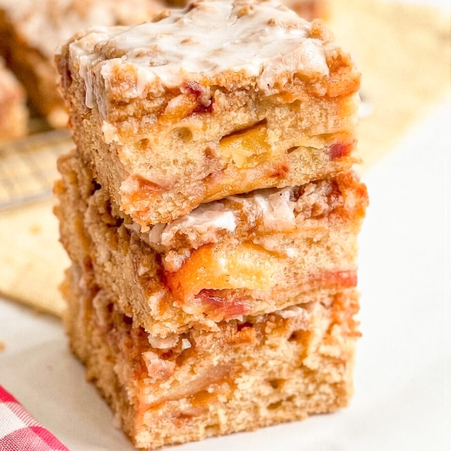 Peach Cobbler Blondies