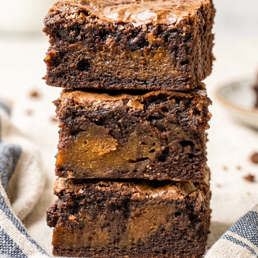 Pumpkin Marble Brownies